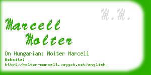 marcell molter business card